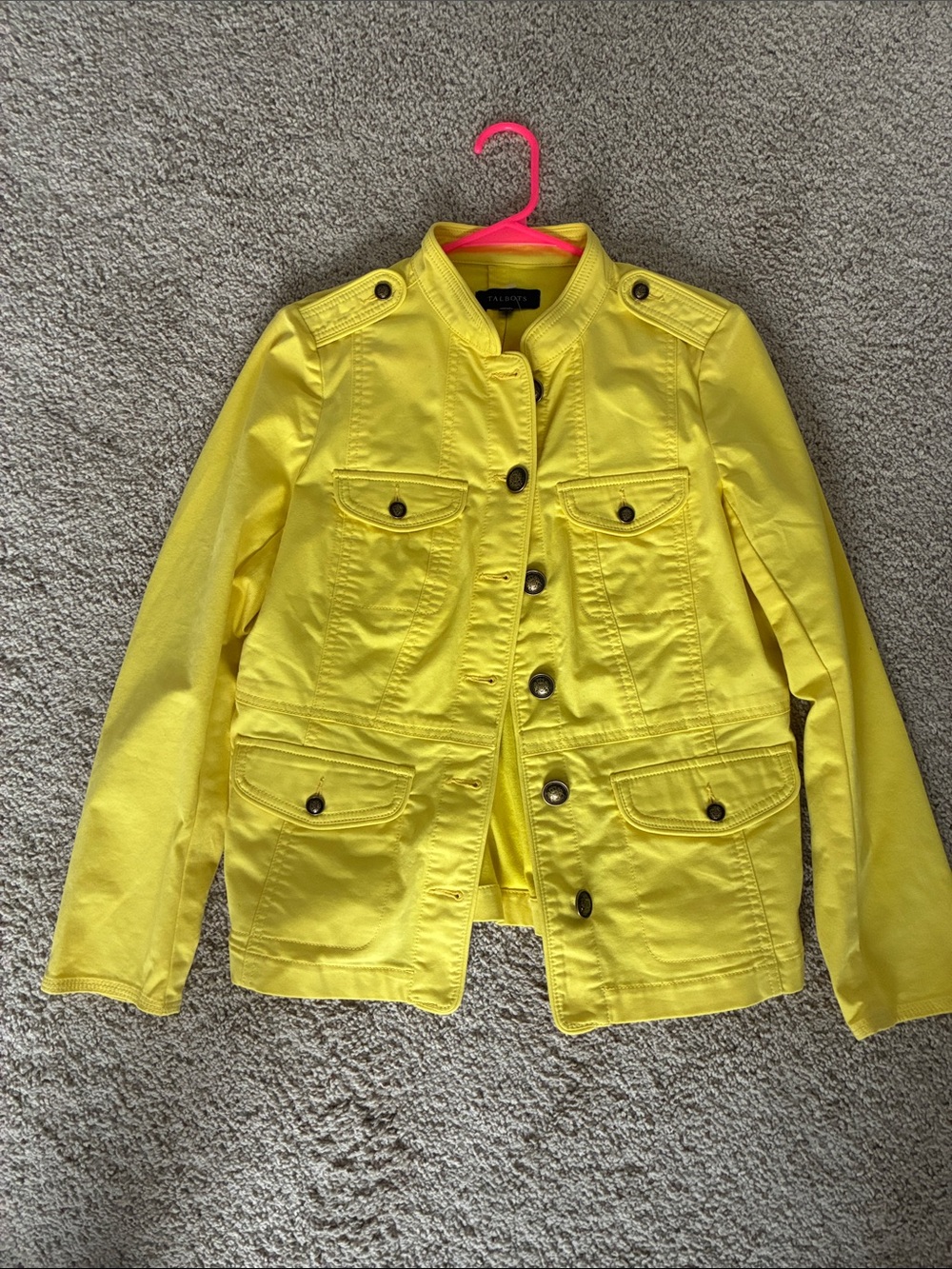Talbots Yellow Button-Front Jacket